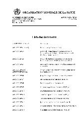 A/FCTC/COP/1/DIV/9 Liste des documents