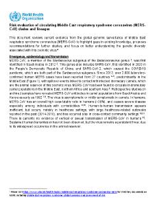 Risk evaluation of circulating Middle East respiratory syndrome coronavirus (MERS-CoV) clades and lineages