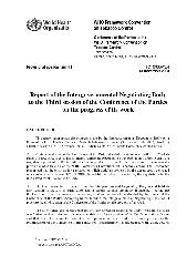 FCTC/COP/3/4 Report of the Intergovernmental Negotiating Body to the third session of the Conference of the Parties on the progress of its work