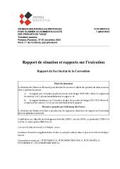 FCTC/MOP/3/8 Rapport de situation et rapports sur l’exécution