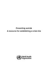 Preventing suicide: a resource for establishing a crisis line