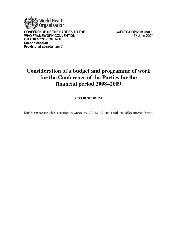 A/FCTC/COP/2/13 Consideration of a budget and programme of work for the Conference of Parties for the financial period 2008-2009