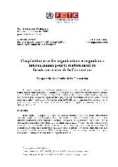 FCTC/COP/4/17 Coopération avec les organisations et organismes internationaux pour le renforcement de la mise en œuvre de la Convention
