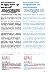 Global leishmaniasis surveillance updates 2024: consolidating gains and new initiatives