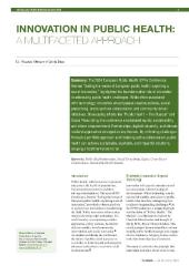 Innovation in public health: a multifaceted approach