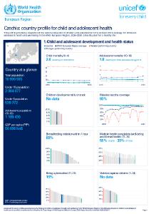 Czechia: country profile for child and adolescent health