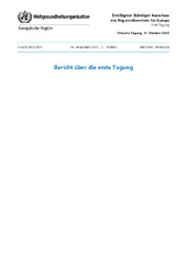 Dreißigster Ständiger Ausschuss des Regionalkomitees für Europa: Bericht über die erste Tagung: Virtuelle Tagung, 31. Oktober 2022