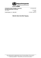 Achtundzwanzigster Ständiger Ausschuss des Regionalkomitees für Europa: dritte Tagung: virtuelle Tagung, 10.–11. März 2021: Bericht über die dritte Tagung