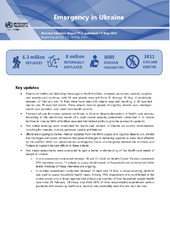 Emergency in Ukraine: external situation report #12, published 19 May 2022: reporting period: 12–18 May 2022