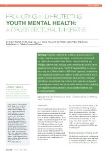 Promoting and protecting youth mental health: a cross-sectoral imperative