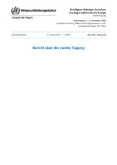 Dreißigster Ständiger Ausschuss des Regionalkomitees für Europa, zweite Tagung: Kopenhagen, 1.–2. Dezember 2022: Bericht über die zweite Tagung