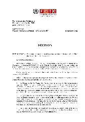 FCTC/COP6(‎22)‎ DÉCISION: Processus de nomination et de renouvellement du mandat du Chef du Secrétariat de la Convention