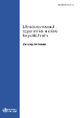 Life science research : opportunities and risks for public health : mapping the issues