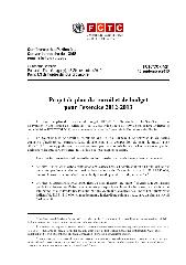 FCTC/COP/4/21 Projet de plan de travail et de budget pour l’exercice 2012-2013