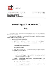 (Projet) FCTC/MOP/3/B/R/2 Deuxième rapport de la Commission B