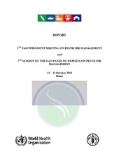 Report of the 5th FAO/WHO joint meeting on pesticide management: 11–14 October 2011 Rome, Italy