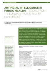 Artificial intelligence in public health: lessons from the EPH Conference