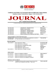 FCTC/COP/4 Journal nº 5, vendredi, 19 novembre 2010