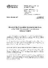 FCTC/COP/3/3 Report of the Convention Secretariat and status of the WHO Framework Convention on Tobacco Control