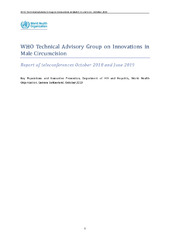 Technical Advisory Group on innovations in male circumcision