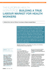 Building a true labour market for health workers