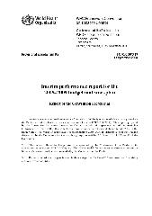 FCTC/COP/3/19 Interim performance report for the 2008-2009 budget and workplan: report of the Convention Secretariat