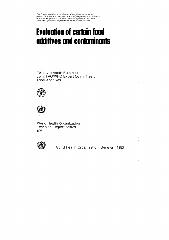 Evaluation of certain food additives and contaminants : twenty-seventh report of the Joint FAO/WHO Expert Committee on Food Additives