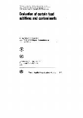 Evaluation of certain food additives and contaminants : thirty-fifth report of the Joint FAO/WHO Expert Committee on Food Additives