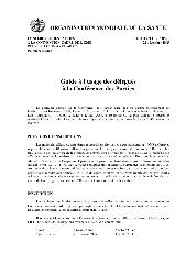 A/FCTC/COP/1/DIV/1 Guide à l’usage des délégués à la Conférence des Parties