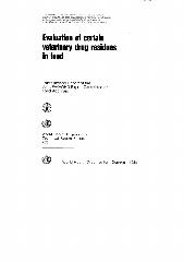 Evaluation of certain veterinary drug residues in food : thirty-second report of the Joint FAO/WHO Expert Committee on Food Additives