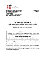 FCTC/MOP/3/13 Amendements éventuels au Règlement intérieur de la Réunion des Parties