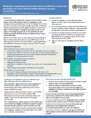 Workshop on improving the generation and use of HRH data in south-east Asia region: the role of national health workforce accounts