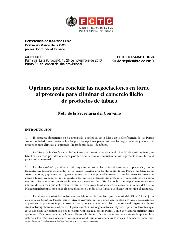 FCTC/COP/4/INF.DOC./3 Opciones para concluir las negociaciones en torno al protocolo para eliminar el comercio ilícito de productos de tabaco
