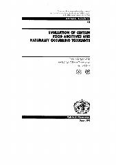 Evaluation of certain food additives and naturally occurring toxicants : thirty-ninth report of the Joint FAO/WHO Expert Committee on Food Additives