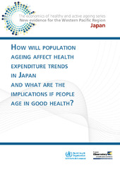 How will population ageing affect health expenditure trends in Japan and what are the implications if people age in good health?