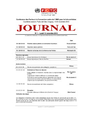 FCTC/COP/4 Journal n° 1, lundi, 15 novembre 2010