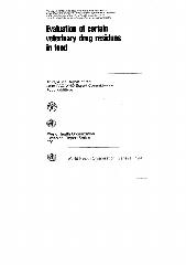 Evaluation of certain veterinary drug residues in food : thirty-sixth report of the Joint FAO/WHO Expert Committee on Food Additives