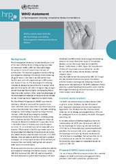 WHO statement on levonorgestrel-releasing intrauterine device nomenclature