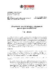 FCTC/COP/4/INF.DOC./4 Proyecto de plan de trabajo y presupuesto para el ejercicio 2012-2013
