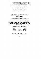 Résidus de pesticides dans les produits alimentaires : rapport de la réunion conjointe du Groupe de travail FAO d' experts des résidus de pesticides et du Comité OMS d' experts des résidus de pesticides, tenue en 1973, Genève