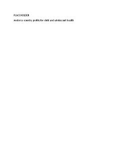 Andorra: country profile for child and adolescent health