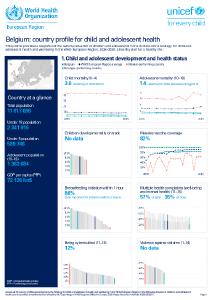 Belgium: country profile for child and adolescent health
