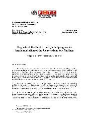 FCTC/COP/4/14 Reports of the parties and global progress in implementation of the Convention: key findings