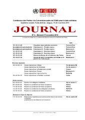 FCTC/COP/4 Journal nº 3, mercredi, 17 novembre 2010
