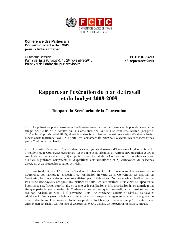 FCTC/COP/4/19 Rapport sur l’exécution du plan de travail et du budget 2008-2009